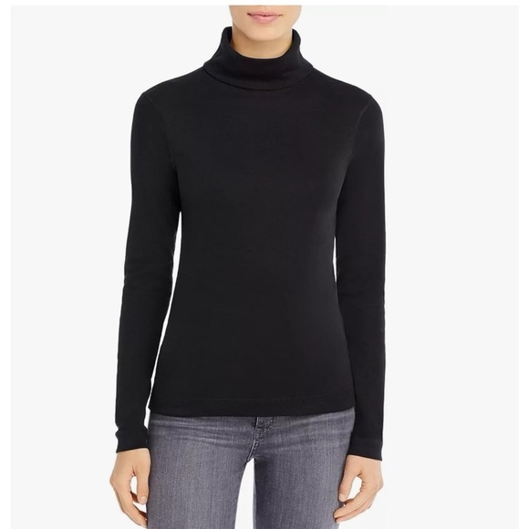 THREE DOTS HERITAGE SWEATER M TURTLENECK LONG LENGTH SUPIMA MODAL CLASSIC CASUAL - Picture 1 of 9